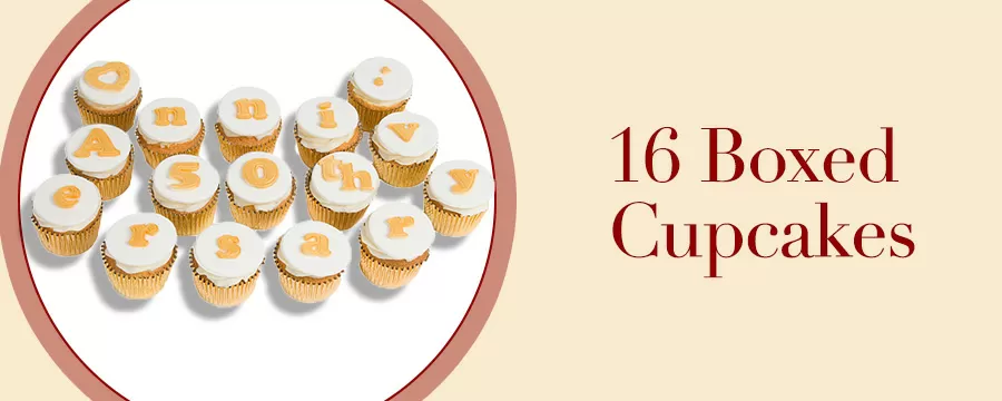16 Cupcakes Gift Boxed