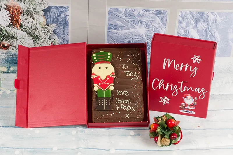 Personalised Nutcracker Brownie Christmas Card Box