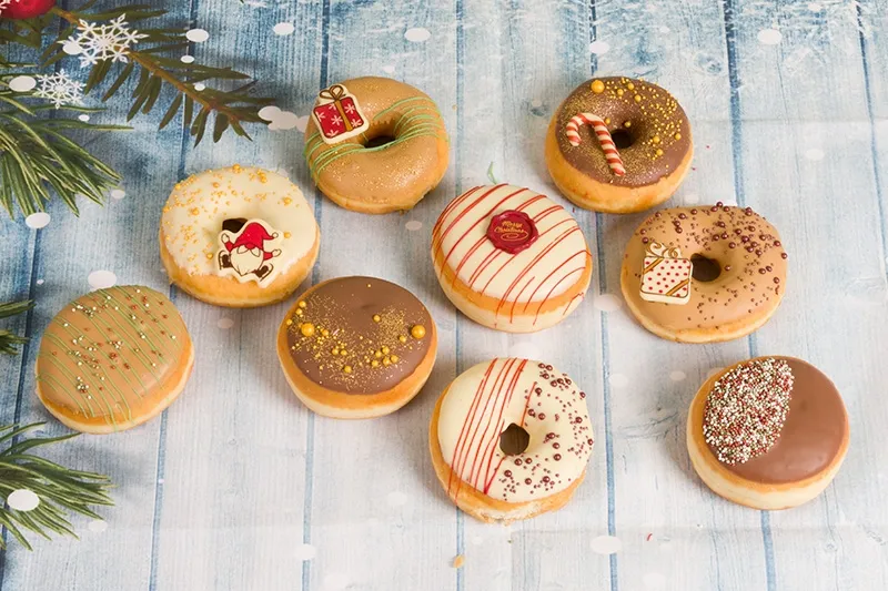 Filled and Fancy Christmas Doughnuts - Box