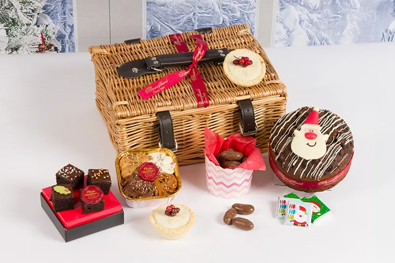 Festive Fruits Wicker Basket