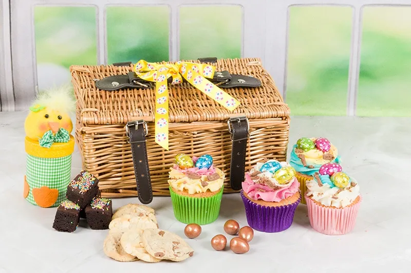 Easter Wicker Gift Basket