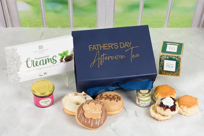 Fathers Day Afternoon Tea with Doughnuts Gift Box