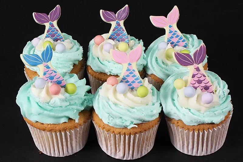 Under the Sea Mermaid Cupcakes - Box of 6