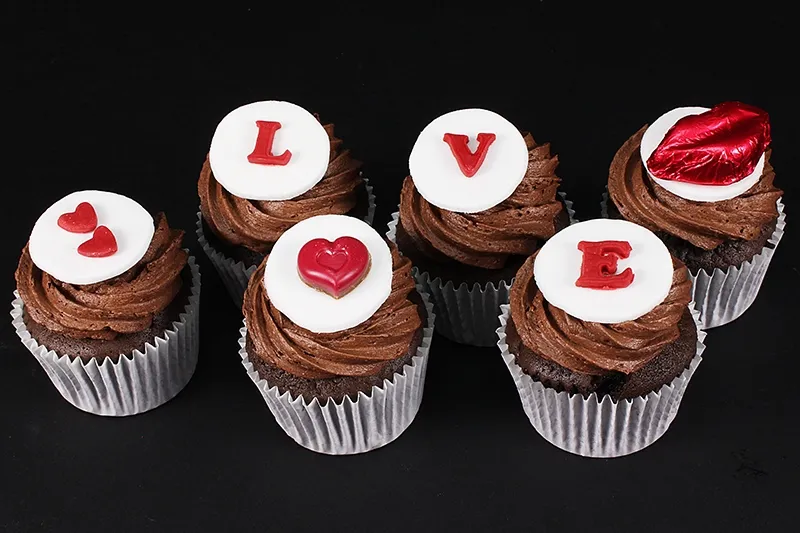 Sealed with a Kiss Cupcakes - Box of 6