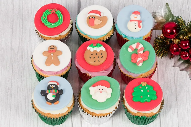 Santa's Advent Cupcakes