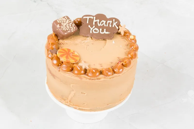 Caramel Bento Cake 