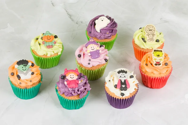 Halloween Monster Party Cupcakes