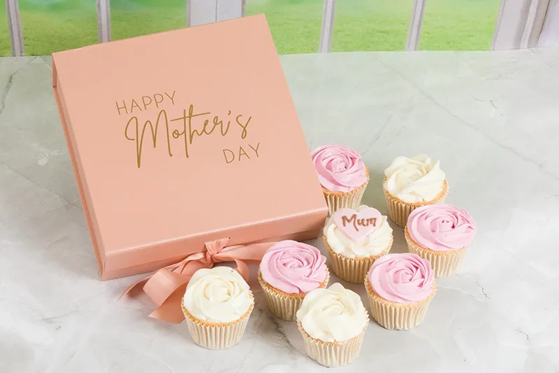 Mother's Day Mums Rose Design Cupcakes