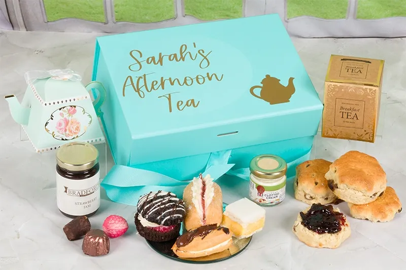 Personalised Afternoon Cream Tea Gift Box