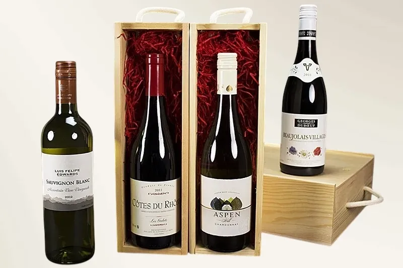 Classic 4 Bottle Wine Selection Case 