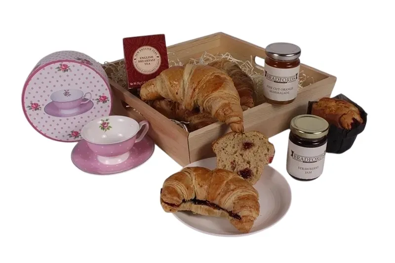 English Rose Breakfast Tray