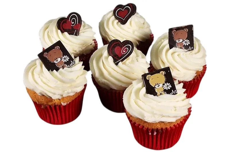 Forget Me Not Cupcakes - Madeira Sponge Box of 6