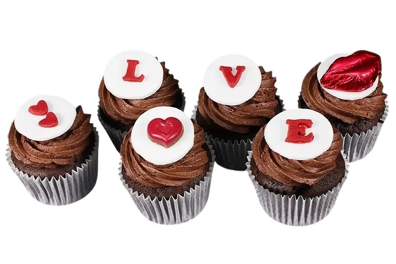 Sealed with a Kiss Cupcakes - Box of 6