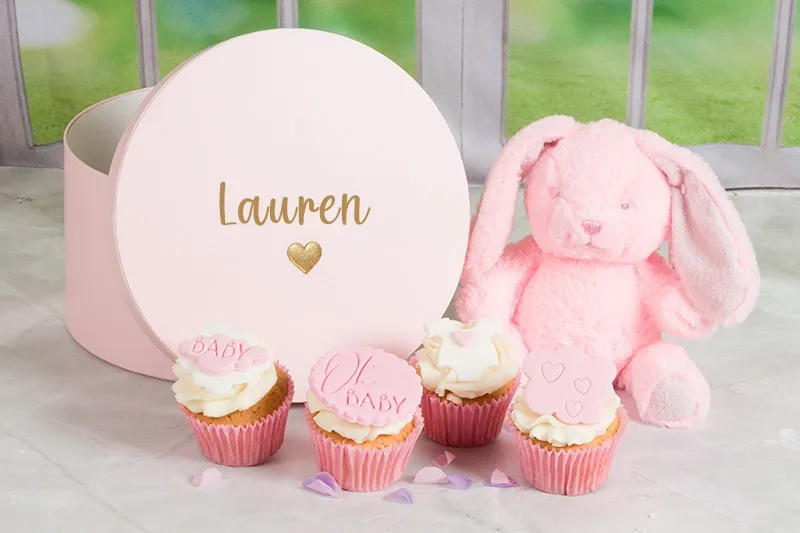 Personalised Baby Pink Gift Box Set