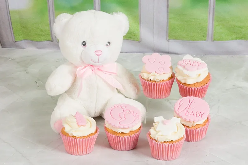 New Baby Cupcake Gift Set