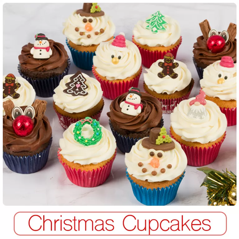 Delicious Christmas Cupc akes  delivered for you to enjoy