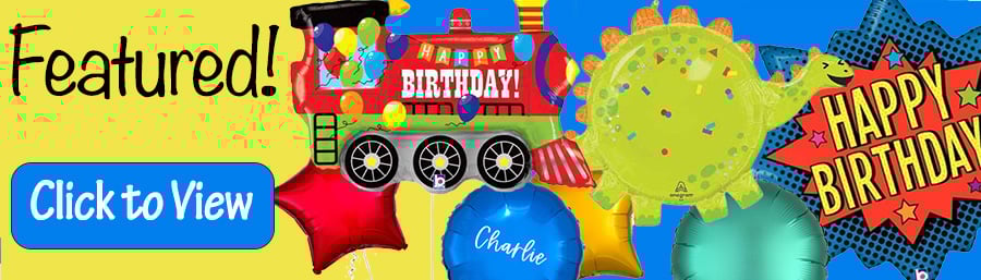 Boys Balloons Banner