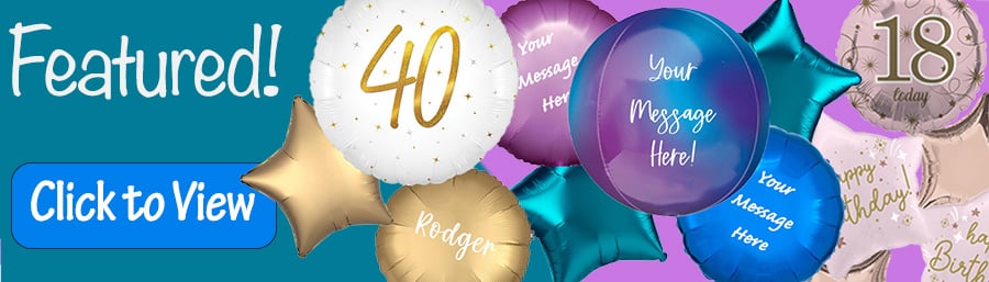 Girls Balloons Banner